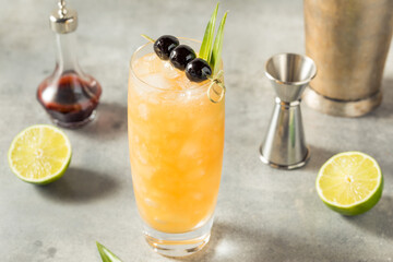 Cold Refreshing Three Dots and a Dash Cocktail