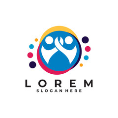 people logo vector design template