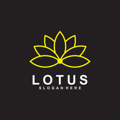 Fototapeta premium abstract lotus logo vector design template