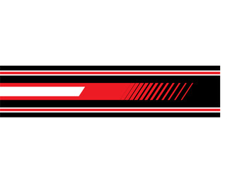 Vector abstract stripe for sports car, boat, moto, sportswear. Vehicle sticker. Sports pattern. Vector background.