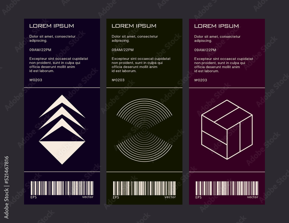 Poster brutalist poster design template layout with bold typography and brutal vector pattern with abstract