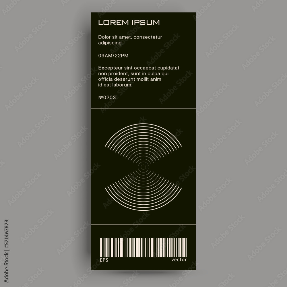 Poster brutalist poster design template layout with bold typography and brutal vector pattern with abstract