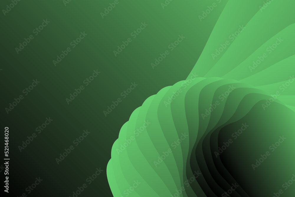 Aufkleber abstract illustration in the form of gradient dark green lines overlapping each other on a gradient 