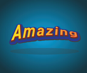 Amazing text effect template with 3d bold style use for logo