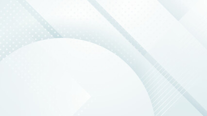 Abstract white geometric shape with futuristic concept background. White texture background