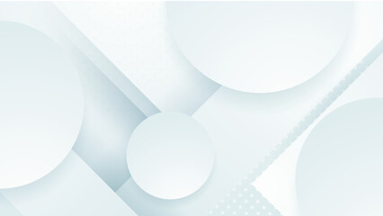Abstract white geometric shape with futuristic concept background. White texture background