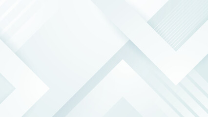 Abstract white geometric shape with futuristic concept background. White texture background