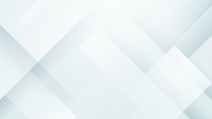 Abstract white geometric shape with futuristic concept background. White texture background