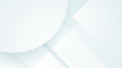 Abstract white geometric shape with futuristic concept background. White texture background