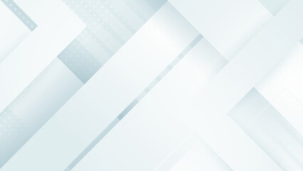 Abstract white geometric shape with futuristic concept background. White texture background