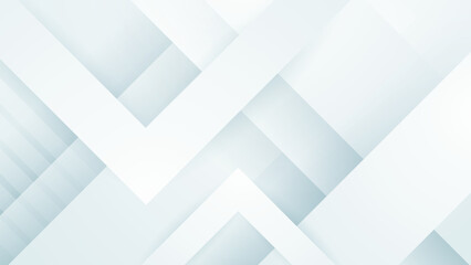 Fototapeta premium Abstract white geometric shape with futuristic concept background. White texture background