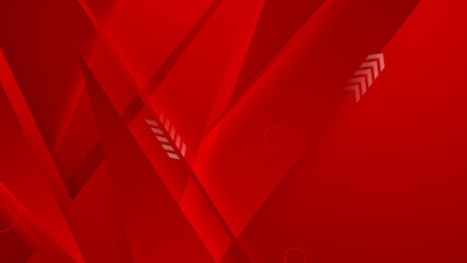 Abstract lines pattern technology on red gradients background