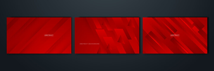 Abstract lines pattern technology on red gradients background
