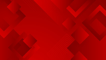 Abstract lines pattern technology on red gradients background