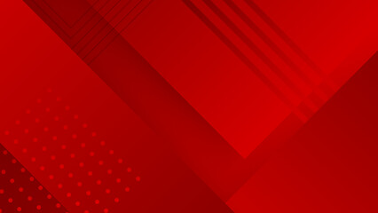 Fototapeta premium Abstract geometric red background