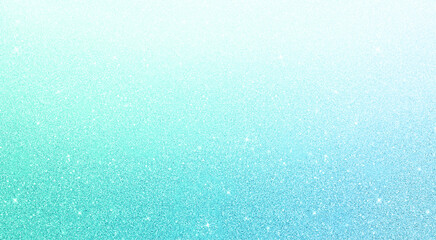 Pastel blue turquoise teal color gradient glowing glitter sparkle bling abstract texture illustration. Suitable use for party, event, festival, Christmas background.
