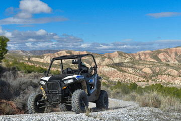 Rally of off-road vehicles, 4x4, through the south of Spain. © Agustin