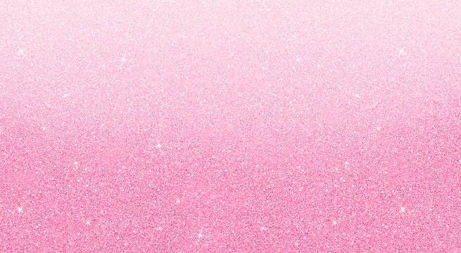 Cute Soft Pastel Gradient light pink color shiny glossy glitter grain texture abstract background dots with sparkles.