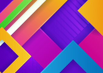 Obraz premium Colourful abstract background. Modern abstract covers, minimal covers design. Colorful geometric background, vector illustration.