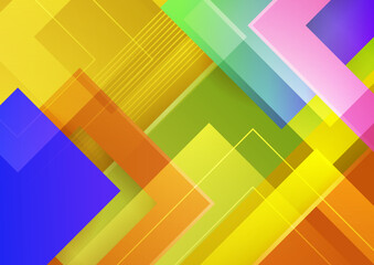 Fototapeta premium Colourful abstract background. Modern abstract covers, minimal covers design. Colorful geometric background, vector illustration.