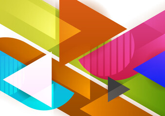 Colourful abstract background. Modern abstract covers, minimal covers design. Colorful geometric background, vector illustration.