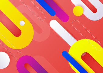 Colourful abstract background. Modern abstract covers, minimal covers design. Colorful geometric background, vector illustration.