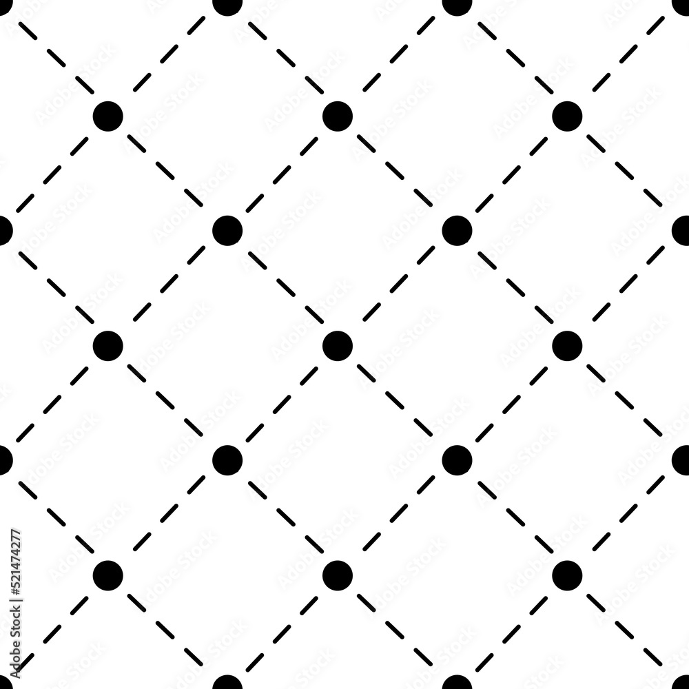 Poster rhombus seamless pattern template. simple vector fabric print template. isolated dotted line ornamen