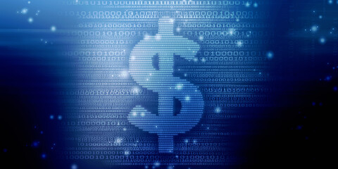 2d rendering usd Dollar symbol 
