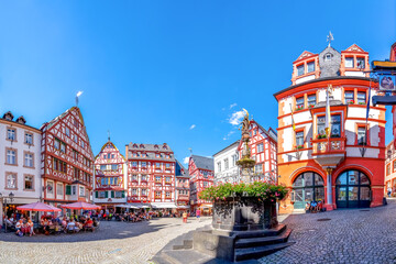 Marktplatz, Bernkastel Kues, Mosel, Deutschland 