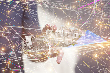 conference Digital Network and data concept 3d