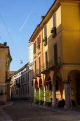 Fototapeta na wymiar Street of Cremona, Italy