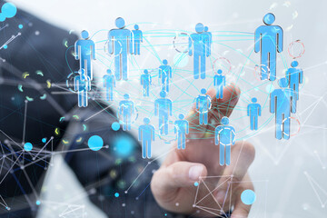 group of network people - Business and contact