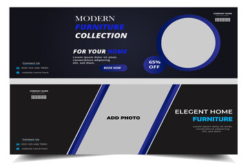Home Furniture promo for your home Facebook cover header instagram story post web advertising and social media post banner discount sale offer template design.