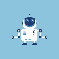 Artificial intelligence assistant robot concept 