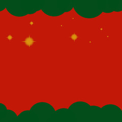 christmas plain red green background with stars
