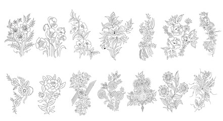 drawing Sketch Flower vector design