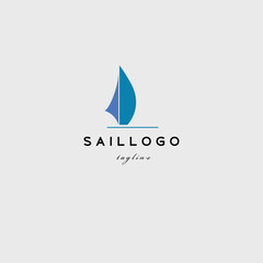 sail logo vector illustration design for use business label identity etc