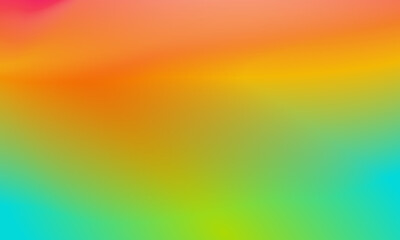 Beautiful gradient background blue, orange, yellow and green smooth and soft texture
