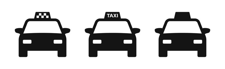Taxi cab car taxicab vector icon © oxinoxi