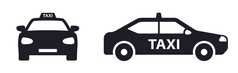 Taxi cab car vector icon