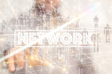 conference Digital Network and data concept 3d