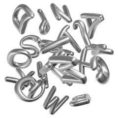 Metal Alphabet Abstract © higyou