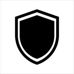 Shield icon template isolated. logo design, flat syle color editable vector illustration