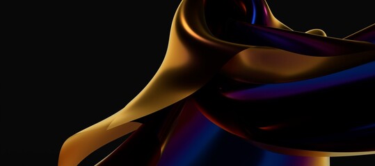 Colorful flowing liquid thermal waves abstract background