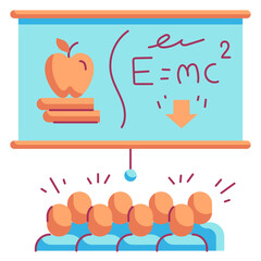 blackboard flat icon