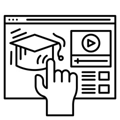 elearning line icon