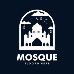 Mosque Logo Template Design Vector