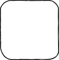 Obraz premium Speech bubble for chat communication symbol. Empty background balloon talk cloud for message chatting. Comic cartoon element. Hand drawn retro vintage vector illustration. Simple line drawing.