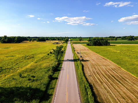 Rural Country Road in Summer