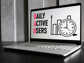 Daily Active Users DAU is shown using the text